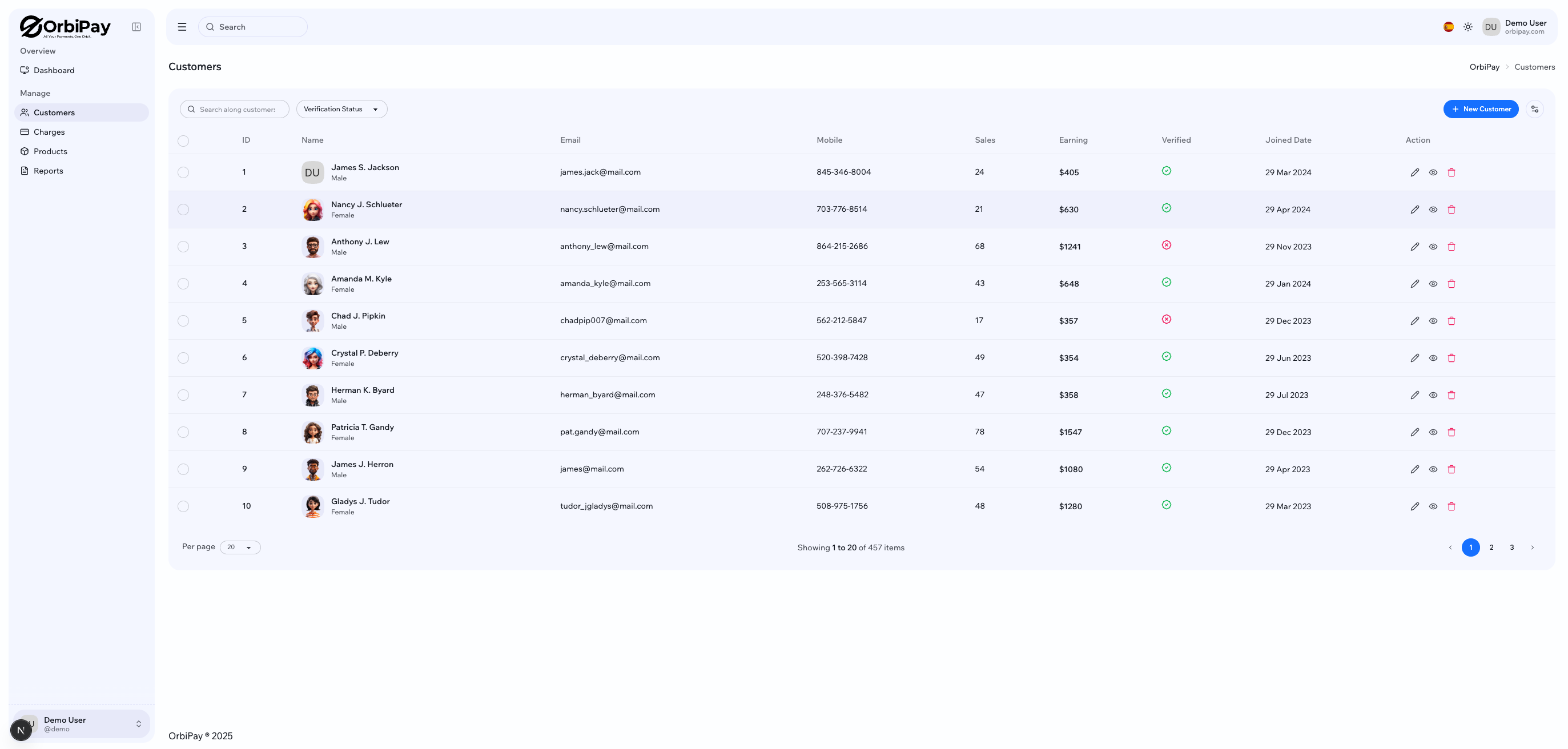 OrbiPay Customers